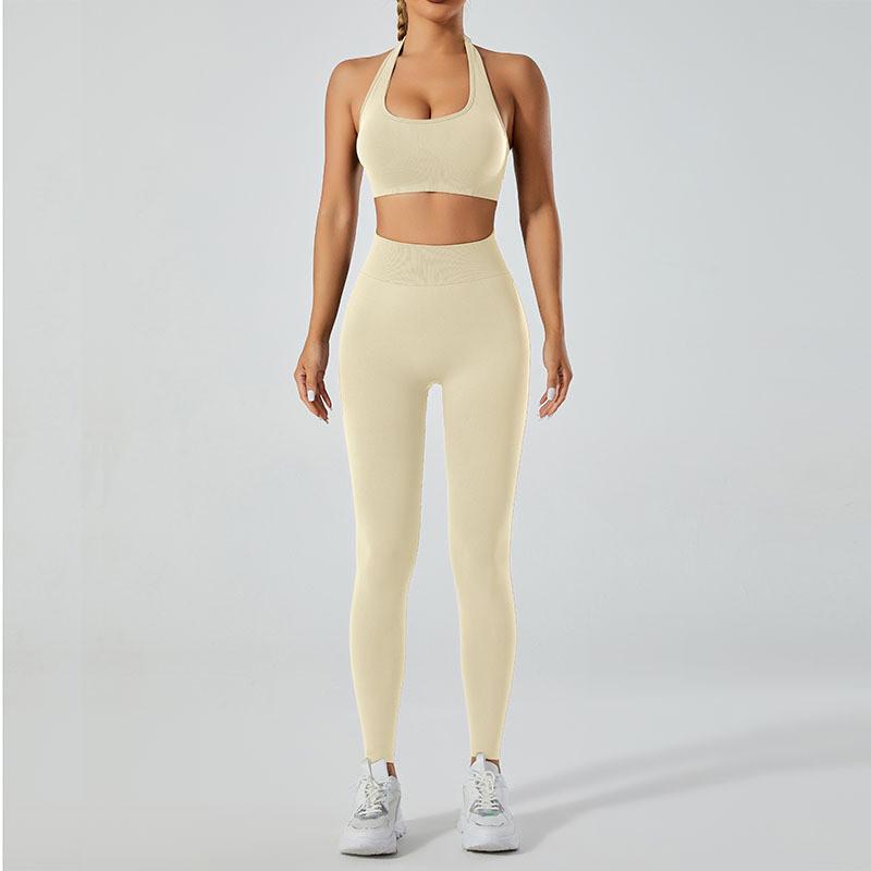Yoga-Outfit für Damen High-Impact Sportbekleidung mit feuchtigkeitsableitendem und atmungsaktivem Stoff für Fitness und Laufen