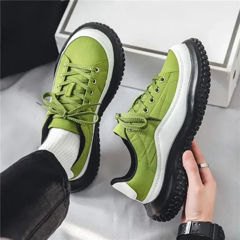 2025 Men Canvas Shoes Casual Shoes Street Fashion Youth Flat Skate Shoes Sneakers Loafers New Summer Breathable Comfortable Wild