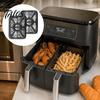 Frigideira Antiaderente para Air Fryer Ninja Foodi, Bandeja de Gordura de Alumínio Durável, com Tapete de Silicone para Assar, Substituição de Circulação de Calor DZ401 DZ550 Armadilha