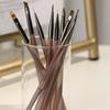 Multipurpose Nail Brush Kit 9Pcs Salon Quality Tools With Soft Nylon Hairs Comfortable Grip for Precise Nail Design
