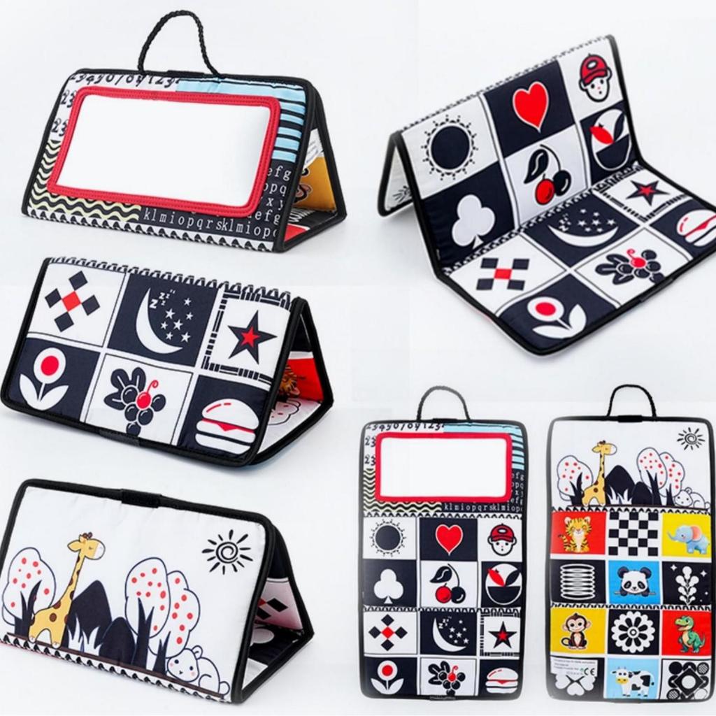 Zusammenklappbares Lachspiegel-Handy-Spielzeug für Babys und Kleinkinder