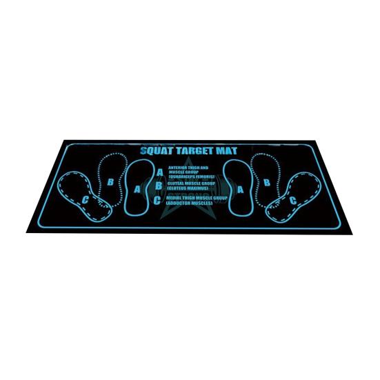 Tapis de Squat avec Guides de Position des Pieds Entraînement à Domicile Mat de Squat 31,5 x 13,78 Pouces Tapis d'Exercice Multifonctionnel pour Squats Fentes Abdominaux