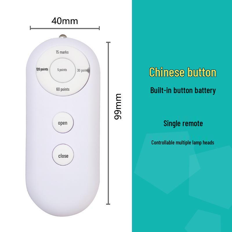 

Интеллектуальный пульт дистанционного управления E27 Беспроводной патрон для лампы с переключателем задержки для спальни