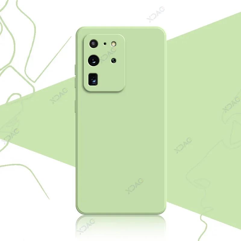 Mobile Phone Cover for Samsung Galaxy S20 FE Plus Ultra SamsungS20Ultra S20Plus 5G Soft Square Liquid Silicone Case Bag