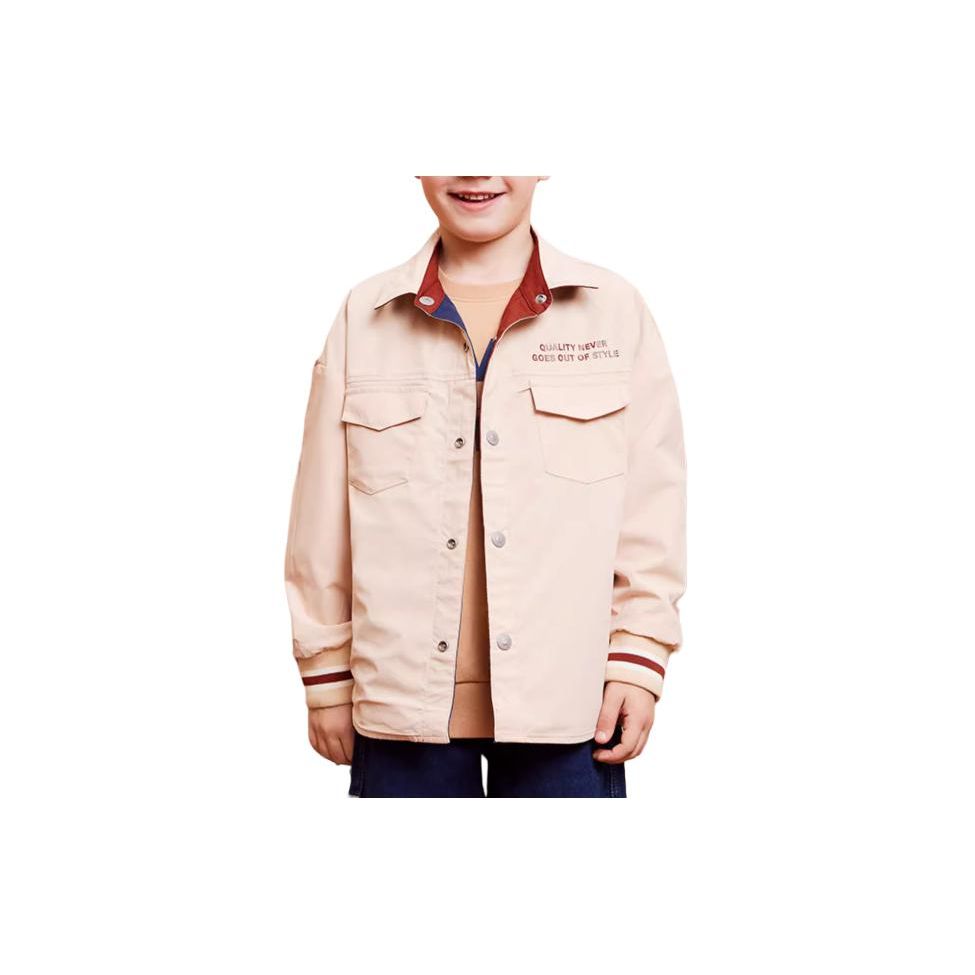 Levis Reversible Jacket With Spliced Lapel And Drop Shoulder Kids jackets Deep-Chili-Red LV2312026GS-001