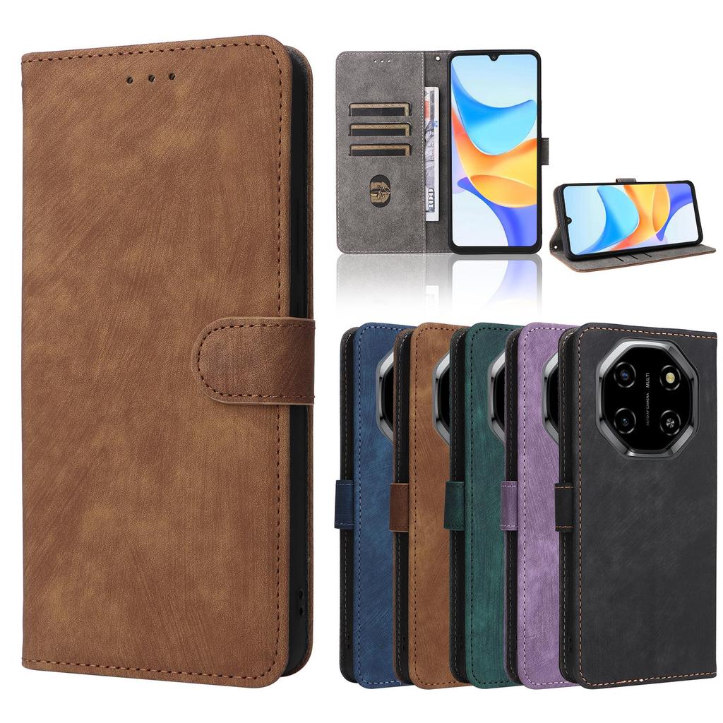 Flip Cover for Blackview Shark 6 / Oscal Tiger 8 PU Leather Full-Body Protection [RFID Blocking] Phone Cases