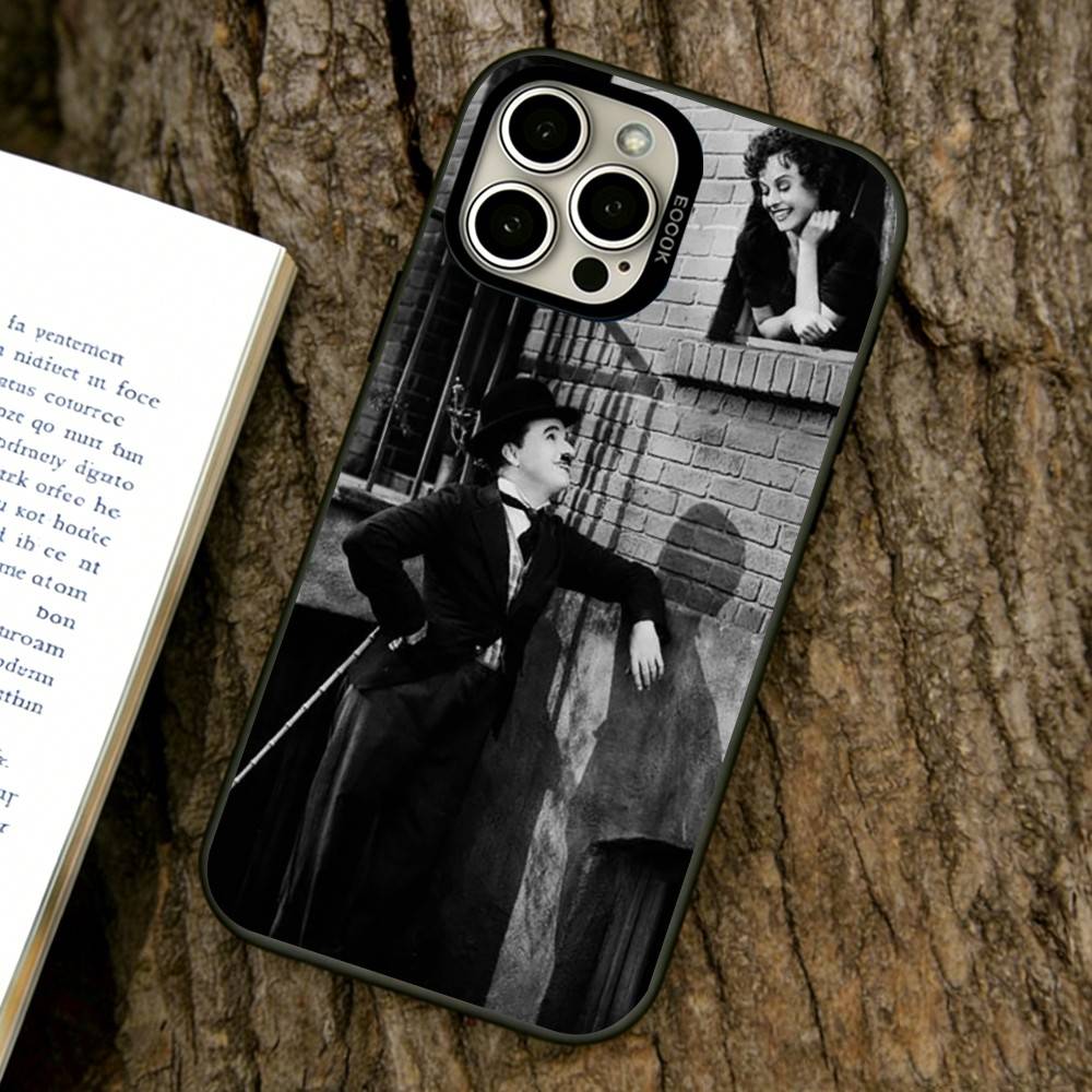 Charlie Chaplin Phone Case For iPhone 17,16,15,14,13,12,11 Plus,Pro Max,XS,Colorful Silver Phone case Funda Cover