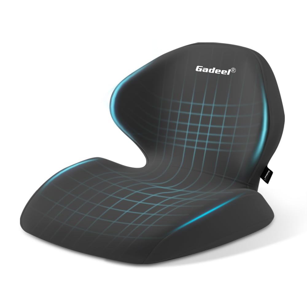 Gadeel Memory Foam Lumbar Support Cushion, Integrated Seat Cushion, Ergonomic Design, Hip Cushion, Pelvic Support, Driving Posture Correction, Back Pa