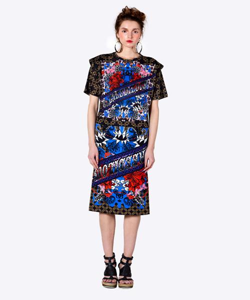 GREEDILOUS Padded Shoulder T-Shirt