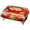 Vintage Metal Jewelry Box Trinket Storage Box for Rings Earrings Necklace Treasure Chest Organizer Antique Keepsake Gift