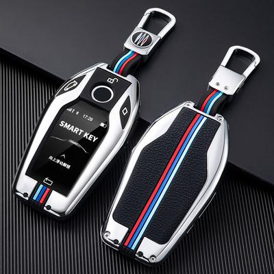 Adecuado para BMW Serie 7 Funda LCD para Llave Nueva Metal X5 Bolsa para Mando a Distancia Funda Protectora 6GT Pantalla Táctil Inteligente