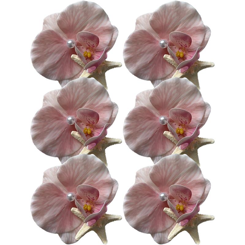 Romantic Phalaenopsis Starfish Hair Clips Female Korean Summer Beach Resort Duckbill Clip Hair Accessories