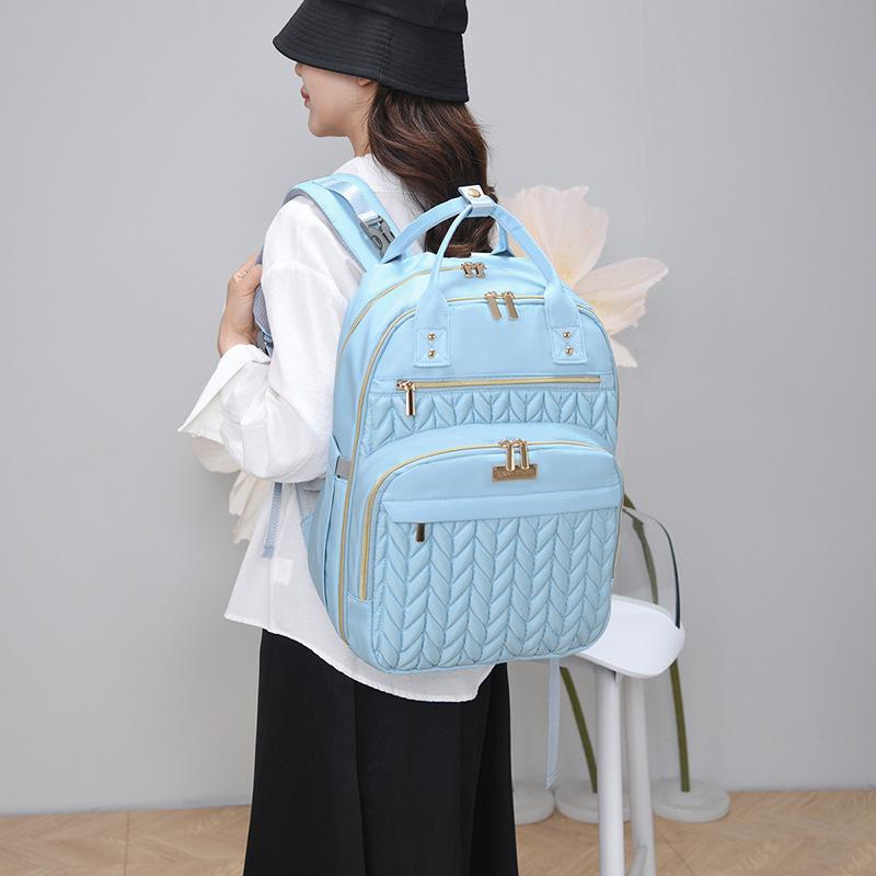 Schoolbag New Multifunctional Mommy Bag Baby Urine Pad Insulation Warehouse Bao Mom Backpack Multi-compartment Large Capacity Maternal and Infant Bag