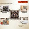 2D Exquisite Floral Patterned Decorative Pattern Cushion Cover Suitable For Sofa Bedroom Car Pillow Cover