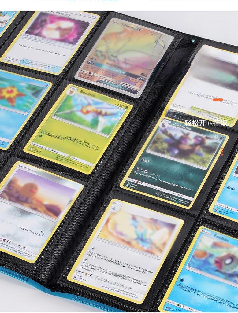 I lager: A4 Pokemon-kortalbum med nio fickor för små kort och Ultraman-samlingar