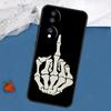 Skeleton Middle Finger Case For Honor Magic 7 5 6 Pro Lite Honor 200 400 50 70 90 X8 X9 X8a X8b X9a X9b X9c Cover