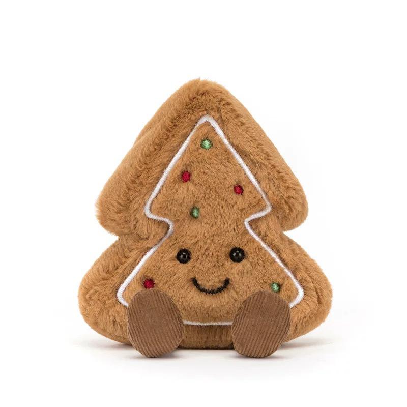 Cute Gingerbread House Gingerbread Star Gingerbread Tree Plush Doll Soft Pp Cotton Filled Festival Decoration
