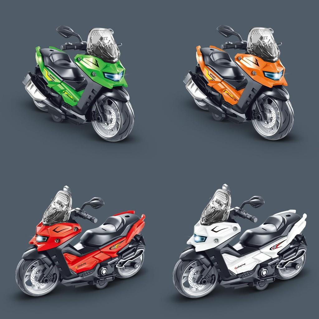 Motorcycle Scooter Kids Model Toy With Sound Light Music For Visual Auditory And