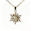 Sunflower Gold-Plated Projection Necklace for Women