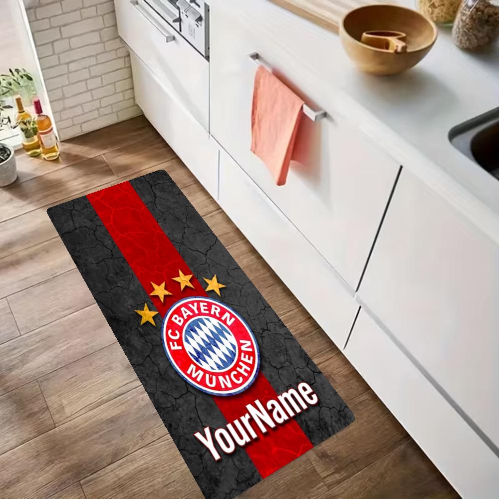 Fc Bayern Mnchen Customize Your Name Kitchen Rug Runner Rug Laundry Mat Hallway Entryway The Best Gift Choice