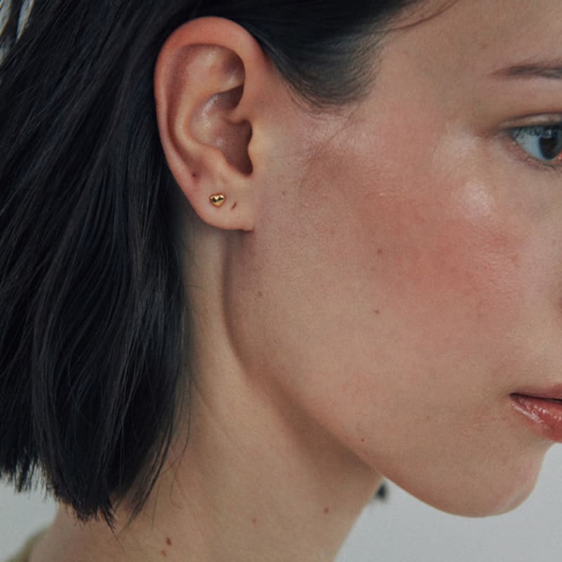 Green [10k Gold] Deux.k.38 / Full Heart Piercing