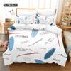 Simple Cartoon Pattern Bedding Set Duvet Cover Set 3d Bedding Digital Printing Bed Linen Queen Size Bedding Set Fashion Design