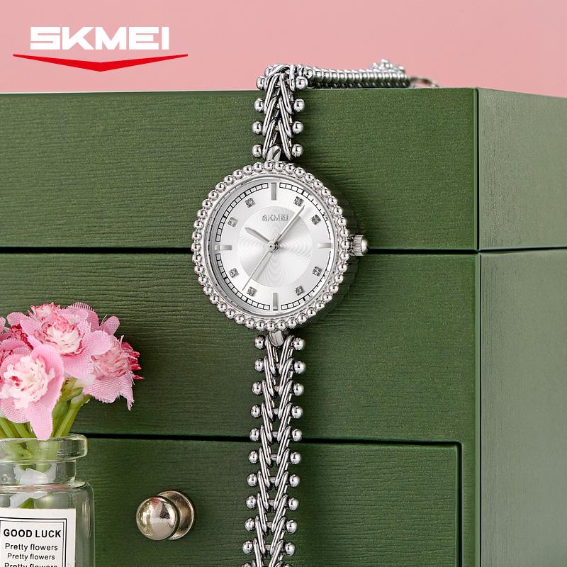 Skmei Quartz Watch for Women 3bar Waterproof Date Stainless Steel Business Fashion Casual Women's Watch 2548