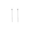Korean Dangle Earring Geometric block Round Long Tassel Bar Drop Earrings For Women Minimalism Ear Line Kpop Jewelry Gift