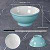 Melamine Noodle Restaurant Bowl - High-Footed, Imitation Porcelain for Wonton, Soup, Beef Rice Noodles, Mala Tang