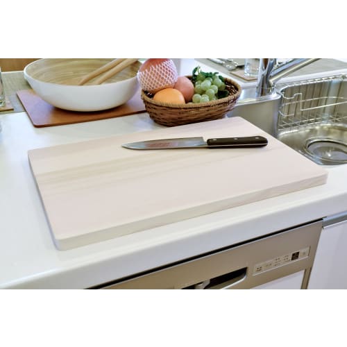 Umezawa Wooden Cutting Board, Sink-Mounted, 48x30x2cm, Made in Japan, 156