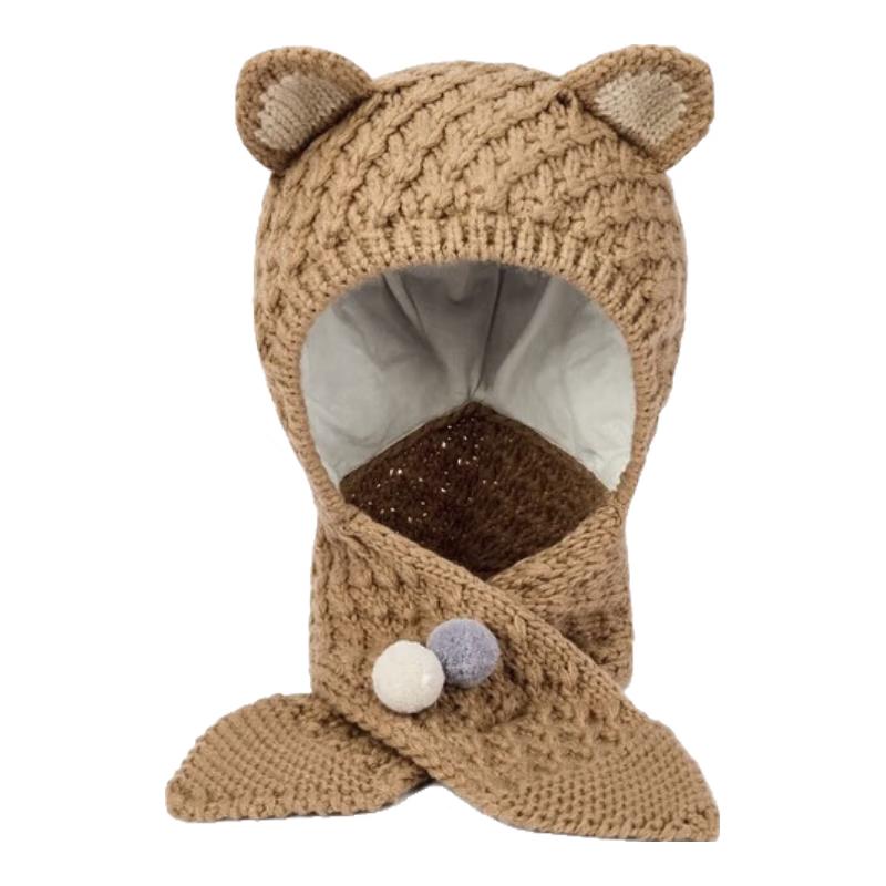 Balabala Kids  Winter Earflap Hat & Scarf 110