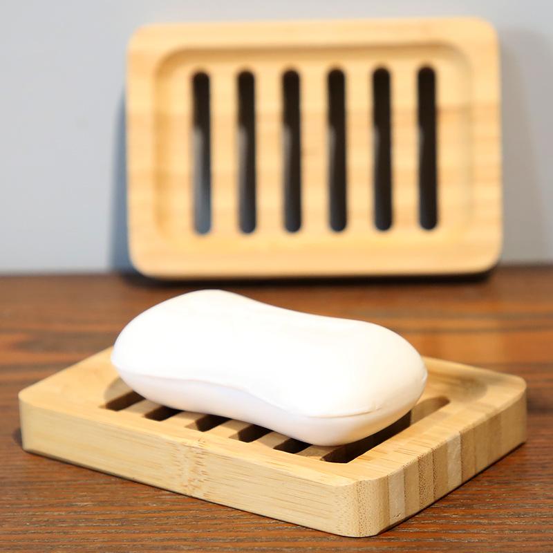 1 Stück Bambus-Holz-Seifenschale, Seifenhalter für feste Seife, Seifenablage für Dusche, Badezimmer, Küchenspüle, Abfluss