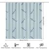 Blue Dolphin Printed Shower Curtain Waterproof Bath Decor Home Bathroom Decoration