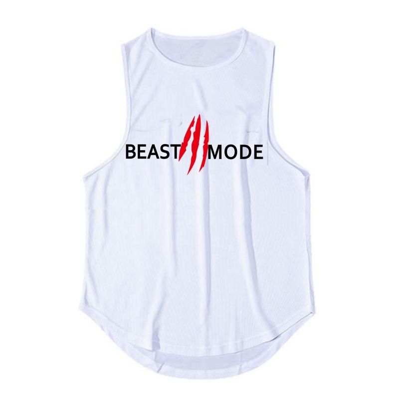 

2023 Бренд Gym Mens Mesh Casual Running Tank Top Fashion Sport Sleeveless Sleeveless Quick висихаючий жилет Одяг для тренувань Бодібілдинг Одномісний XL білий