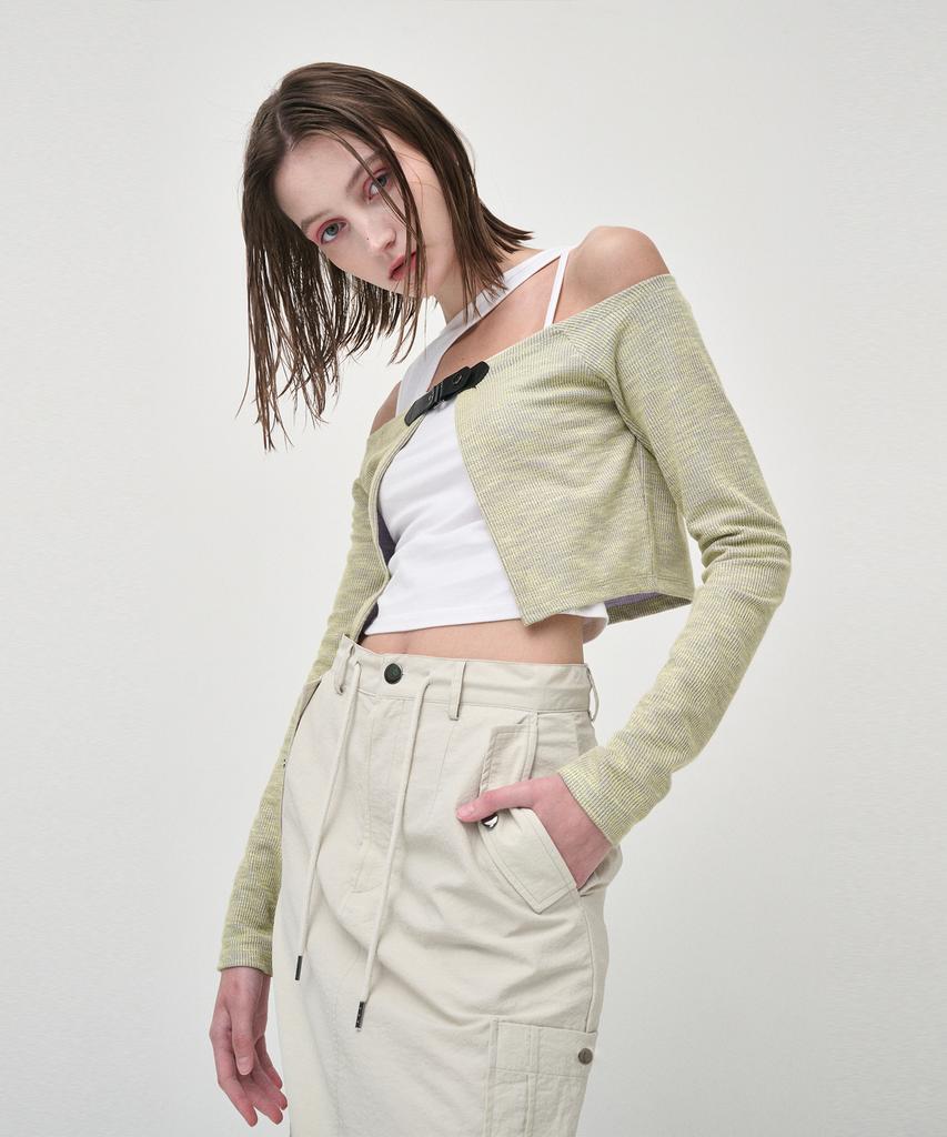 ETMON Cut Out Sleeveless Top, Ivory