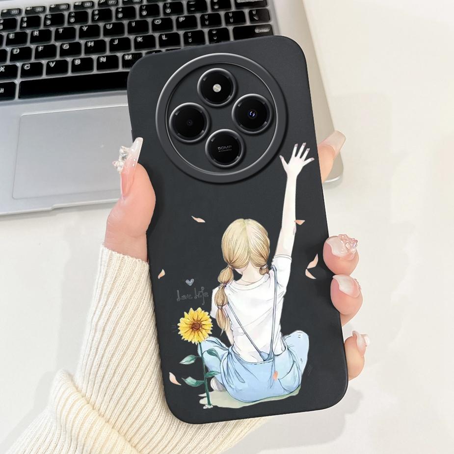 Für Xiaomi Poco C75 Hülle Stilvolle Kunstbemalte Abdeckung Weiche Silikon Stoßfeste Handyhülle Für Xiaomi Poco C75 PocoC75 Fundas Bumper
