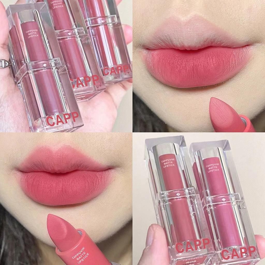 Perfect Finish Natural Look Cinnamon Milk Tea Color Matte Lipstick for Female Students, Natural 2025 Matte Nude Series