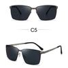 Men's Sunglasses, Metal Square Sunglasses, UV-proof Driving Fishing Sunglasses.