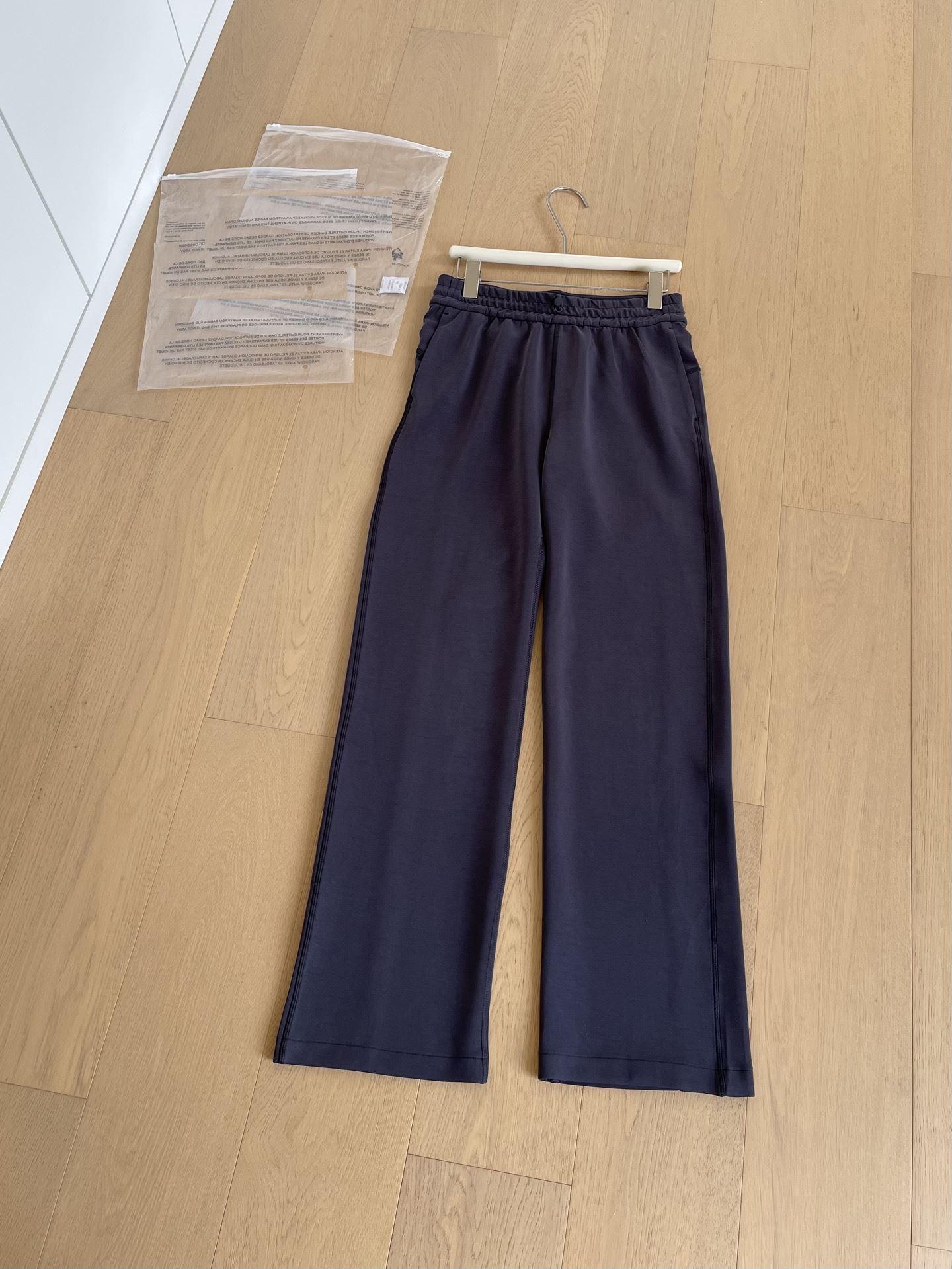 Lulu Lulu High-Waisted Softstreme Drawstring Straight-Leg Women s Trousers Size 8