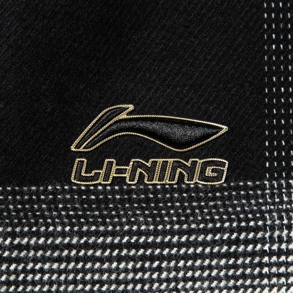 Lining Sports Lifestyle Series Plaid Zip-Up Hooded Versatile Loose Long Sleeve Shirt Men shirts AFDW137-3