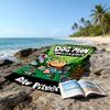 1pc DogMan2 Beach Towel, Beach and Seaside Swimming Pool Equipment, Fashion Pattern, Rectangular, Travel Essentials