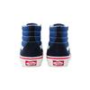 Vans SK8 Slip Resistant Abrasion Resistant High top Kids' Skateboarding Shoes Blue Black Children Aged 3 7 Years Old VN0A4BUW2ND