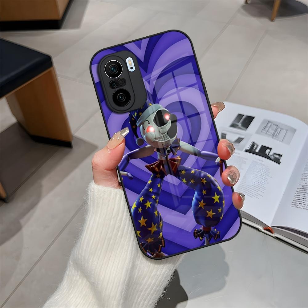 

FNAF Sundrop Phone Case Glass For Xiaomi 15 14 12 Lite 13 Pro 11t Lite POCO M5 X6 M6 X5 X3 NFC F5 F6 Pro Cover POCO X3 Pro