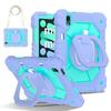 For Apple iPad Mini (2024) 360° Rotating Grip Heavy Duty Protection Stand TPU+PC 3in1 Anti-knock Shockproof Tablets PC Case