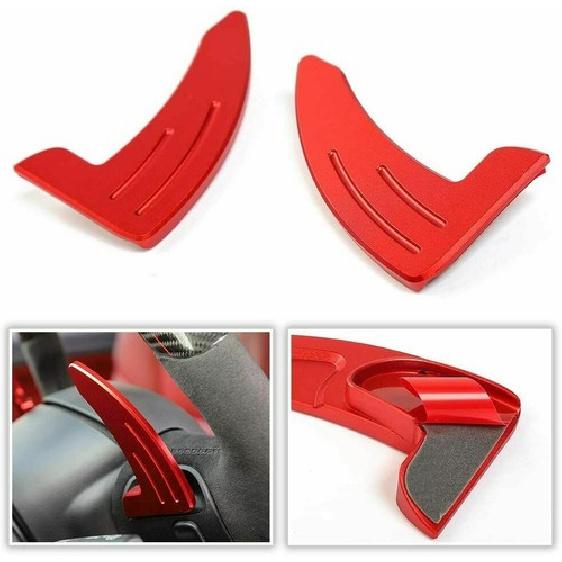 Steering Wheel Shift Paddle Extended Shifter Trim for Dodge Challenger 15+