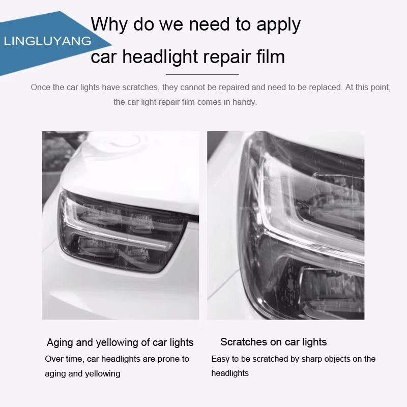 Suitable for Volvo headlight film XC60 headlight film protective film TPU car sticker decorative accessories 2026