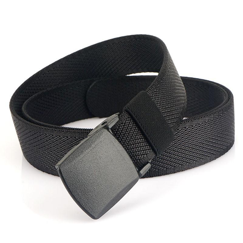 

Genuine YKK Buckle Thickened Elastic Nylon Waist Belt Security Check Pants Outdoor 120cm чёрный