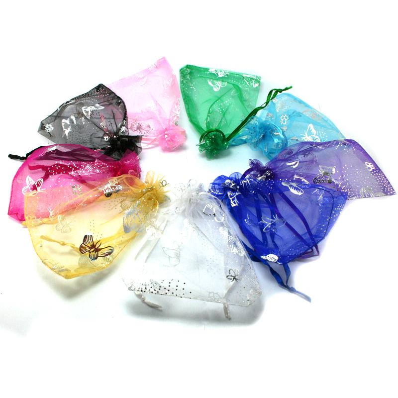 10Pcs Organza Bags Jewelry Candy Gift Pouch Bags Wedding Xmas Favors