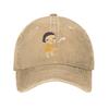 Nara Unique Unisex Women Baseball Caps Yoshitomos Distressed Denim Caps Hat Vintage Outdoor Activities Adjustable Fit Sun Cap