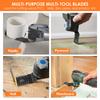 8/24 Pcs Multitool Oscillating Blade Universal Oscillating Saw Blade Set Titanium Bimetal Precision Tooth Blade Cutting Wood PVC